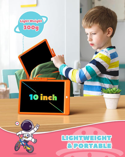 ORSEN LCD Writing Tablet 10 Inch, Colorful Doodle Board Drawing Pad for Kids, Toddler Toys for 3 4 5 6 7 8 Year Old Girls Boys Gifts (Pink)