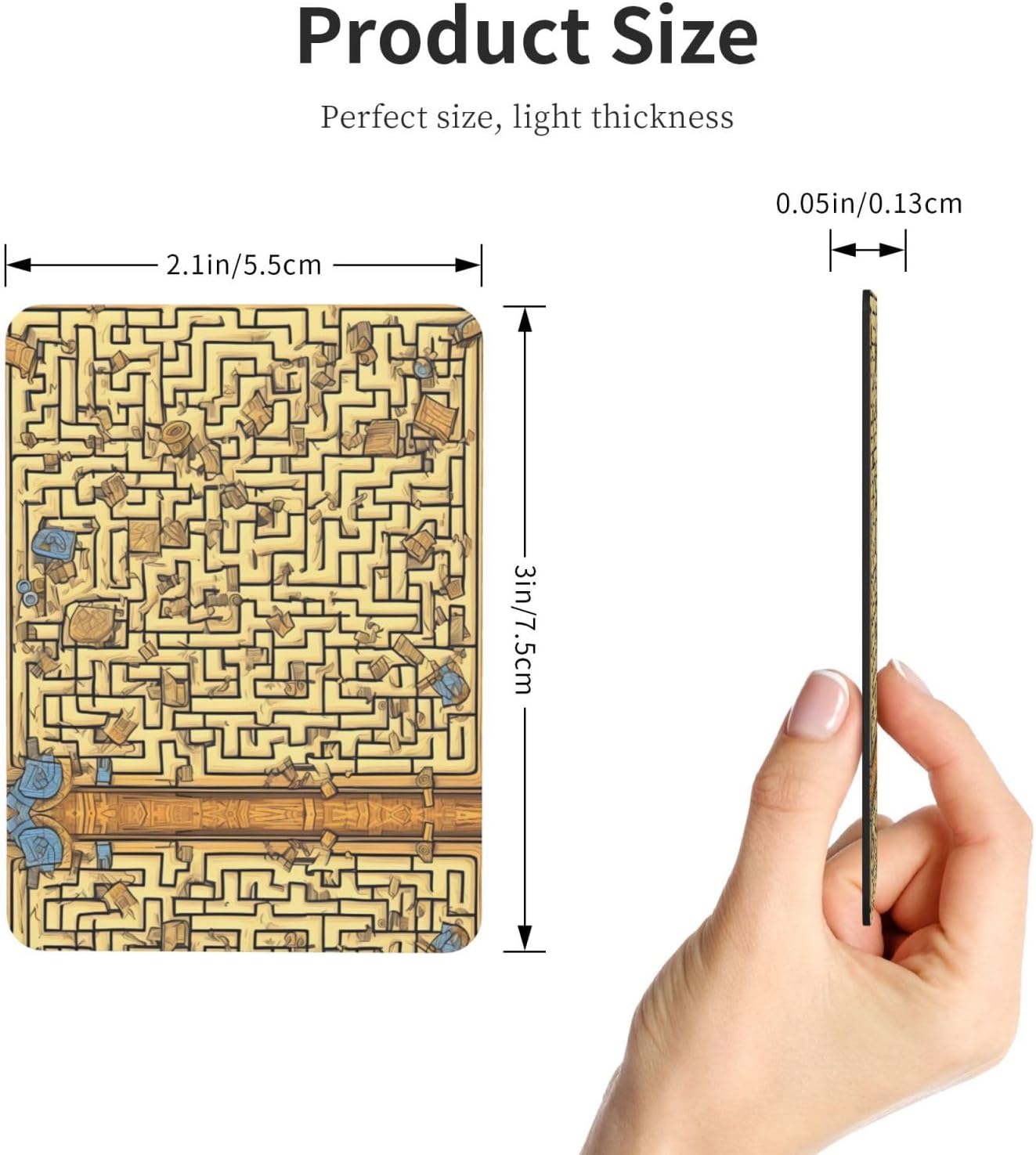 Treasure Maze Prints Soft Magnetic Refrigerator Magnets, Non Slip, Stylish Decoration, Suitable for Storage Cabinets and Message Boards.
