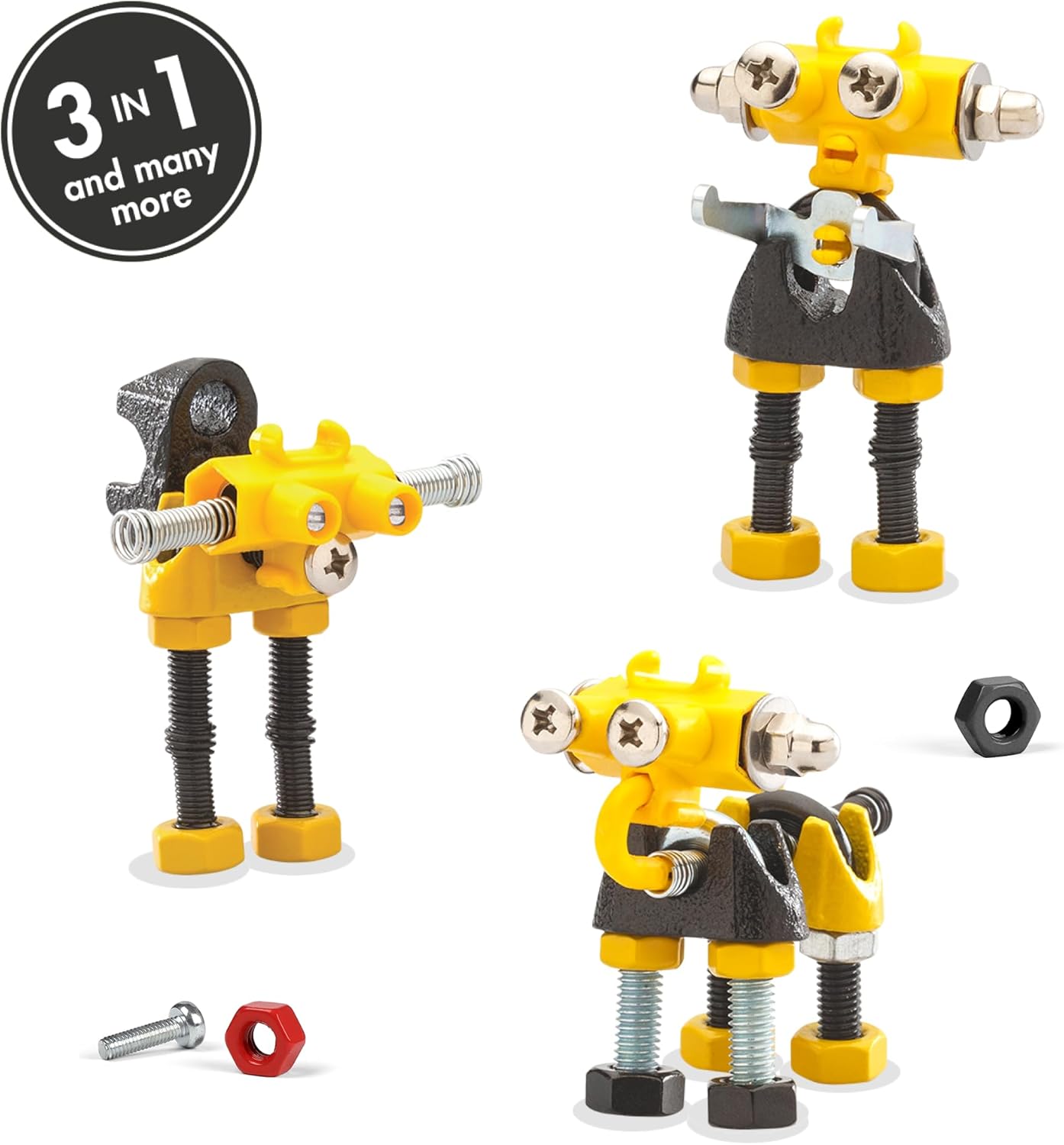 The Off Bits CareBit Build Your Own Robot Toy Construction Set, Educational Gift STEM Activities Learning Kit, Creative Build and Play Model Kit Steam Toys for 6 7 8 9 10+ Year Old Boys & Girls