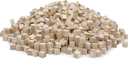 Wood Blocks for Crafts, Unfinished Wood Cubes, 2 Inch Natural Wooden Blocks, Pack of 8 Wood Square Blocks, Wooden Cubes for Arts and Crafts and DIY Projects