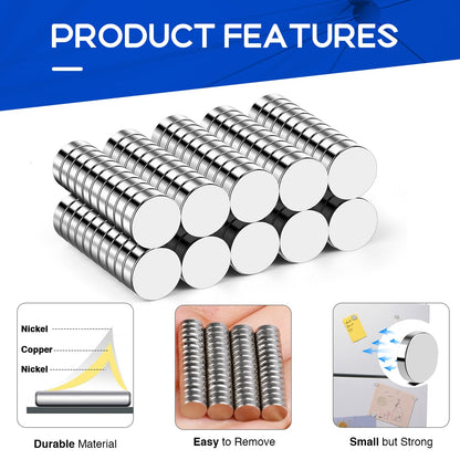 320Pcs Small Neodymium Magnets, 6x2mm Small Rare Earth Magnet Mini Magnets for Whiteboard, Office, School, STEM Measurement Kit, 3D Printing,Science Experiments