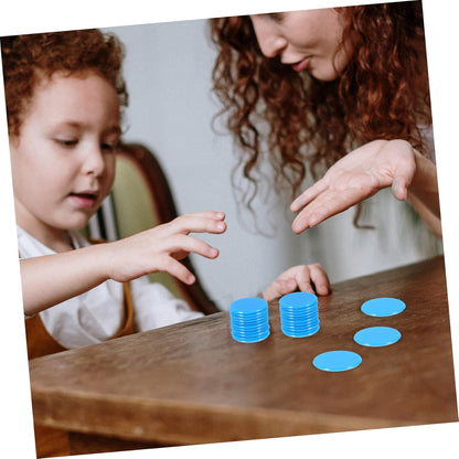BESPORTBLE Solid Color Bingo Chips Game Counters for Math Teaching Board Games Bingo Accessories