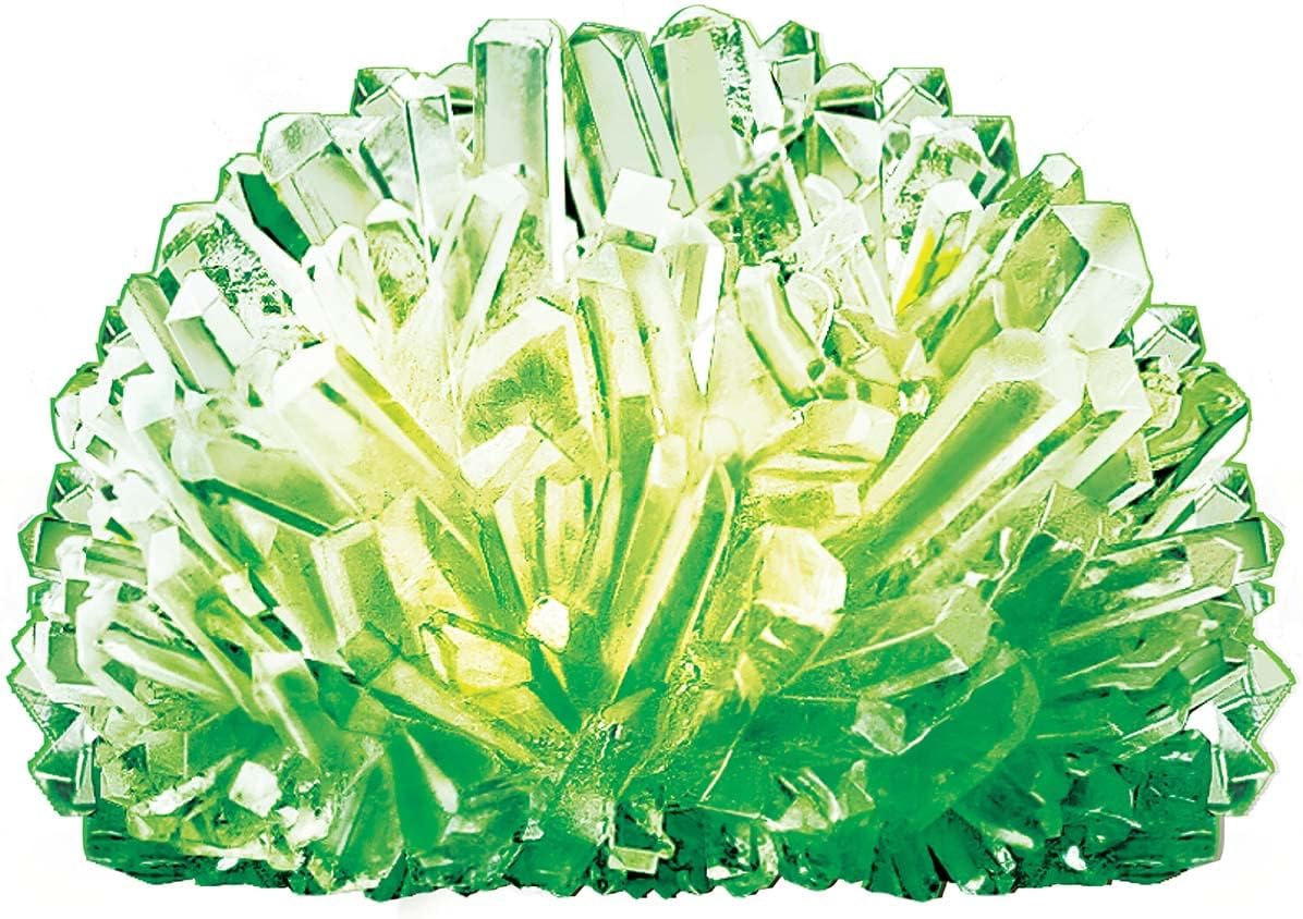 4M Glow Crystal Growing Kit - Grow a DIY Crystal Experiment Specimen, A Great Educational STEM Toys Crystal Making Gift for Kids & Teens, Boys & Girls