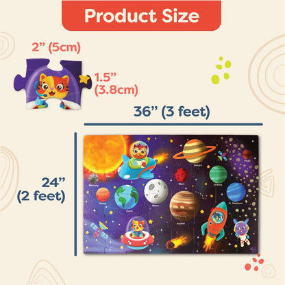 B. toys – Under The Sea Floor Puzzle – Kids Puzzles Jigsaw Puzzles – 48 Pieces Kids Puzzle with Ocean Animals – Educational 24 x 36-Inch Learning Toy for 3+ Years – Colorful Marine Life Adventure-Inch