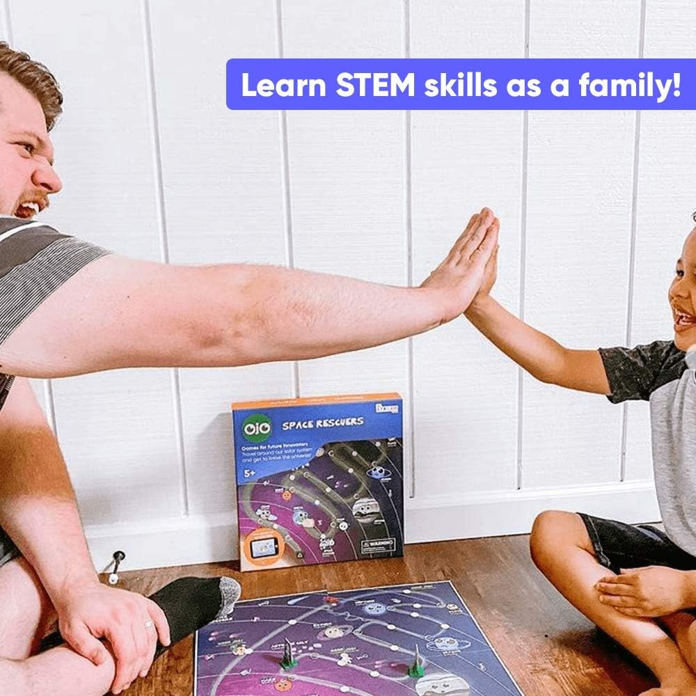 OjO Space Rescuers Solar System Science Game Children Become Astronomers! STEM Educational Toy (Age 5+) | Science Board Game for Kids | Learn Planets & Space