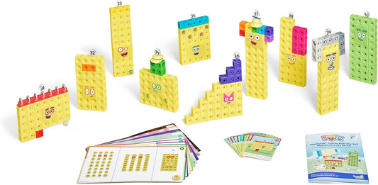 hand2mind Numberblocks 31-40 MathLink Cubes Activity Set - Learn Numbers & Early Math Skills, Preschool and Kindergarten Learning Activities, Educational Toys for Kids, Counting Math Manipulatives