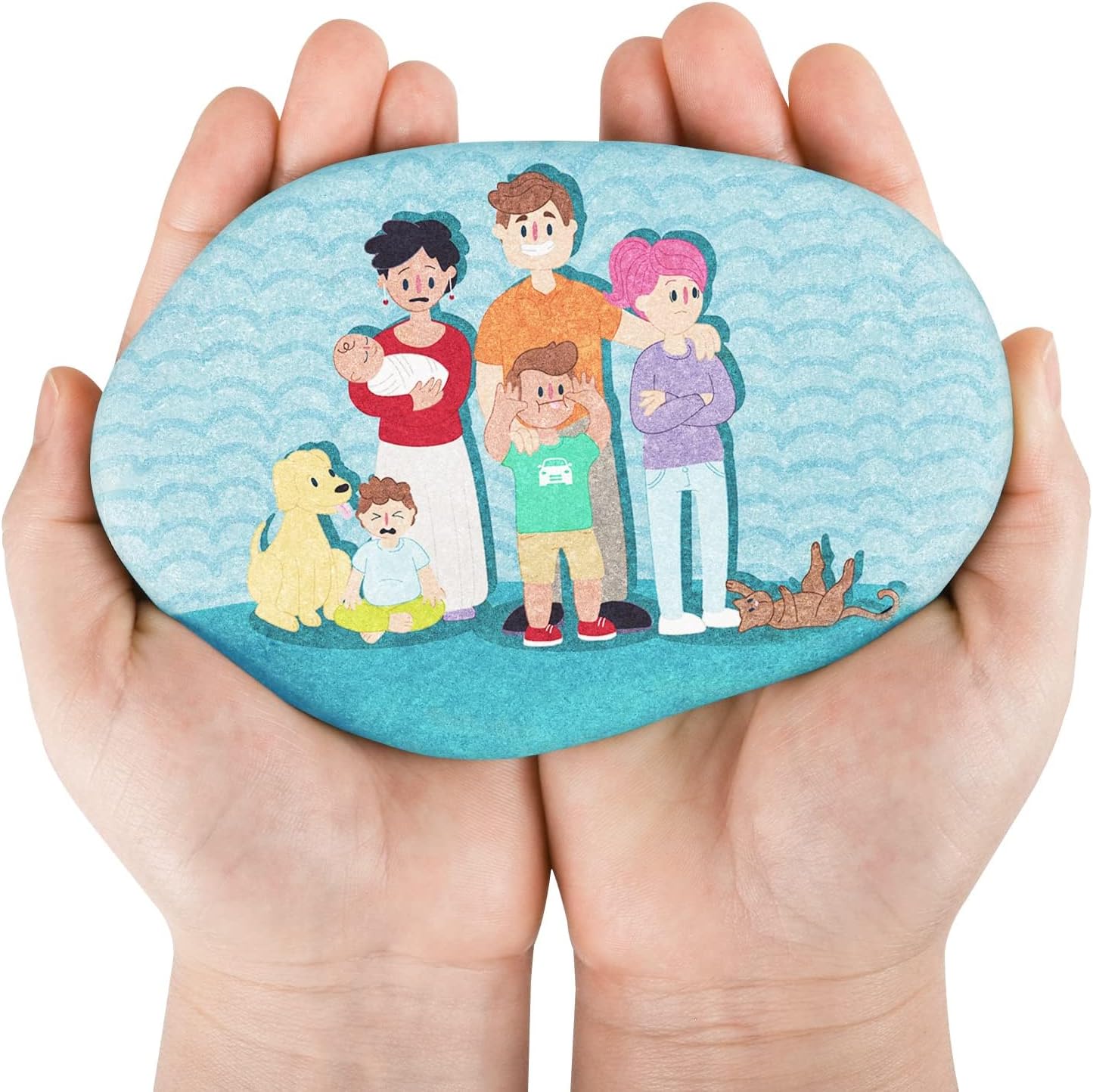 River Rocks for Painting 45 Pcs Large 2-3 Inch Flat Smooth Painting Stones Craft Rock to Paint for Kids Crafts Painting Bulk