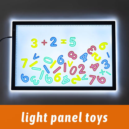 52 Pcs Plastic Capital Letters – 2 Sets of Capital Letters - Perfect Light Table Manipulatives for Early Learning and Play