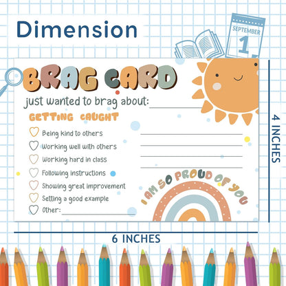 LOVEDMORE Video Game Theme Positive Brag Card, Teacher Mail for Elementary Classroom Must Have Rewards to Students, Elementary Teacher Supplies