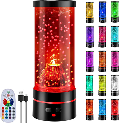 Volcano Lamp Science Kit, STEM Volcano Eruption Educational Kids Night Light USB/Battery Power, Christmas Gifts for Kids Adults,Leak-Proof Relaxing Sensory Light for Home Bedroom Decor (Gift Ready)