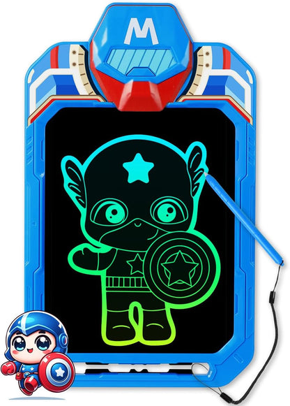 LCD Writing Tablet for Kids 10 Inch Bat Hero for Toddler 3 4 5 6 7 8 - Paint, Doodle Board, Drawing Pad - Travel Toys, Road Trip Car Activities, Birthday Christmas Gift Boys & Man
