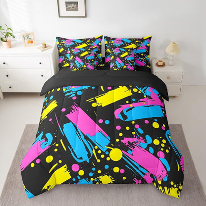 Erosebridal Chemical Equation Bed in a Bag Queen Comforter Set 7 Piece,Chemistry Bedding Sets Science Students Learning Gift Sheet Set with Comforter,Molecular Formula Education Bed Set - Colors B