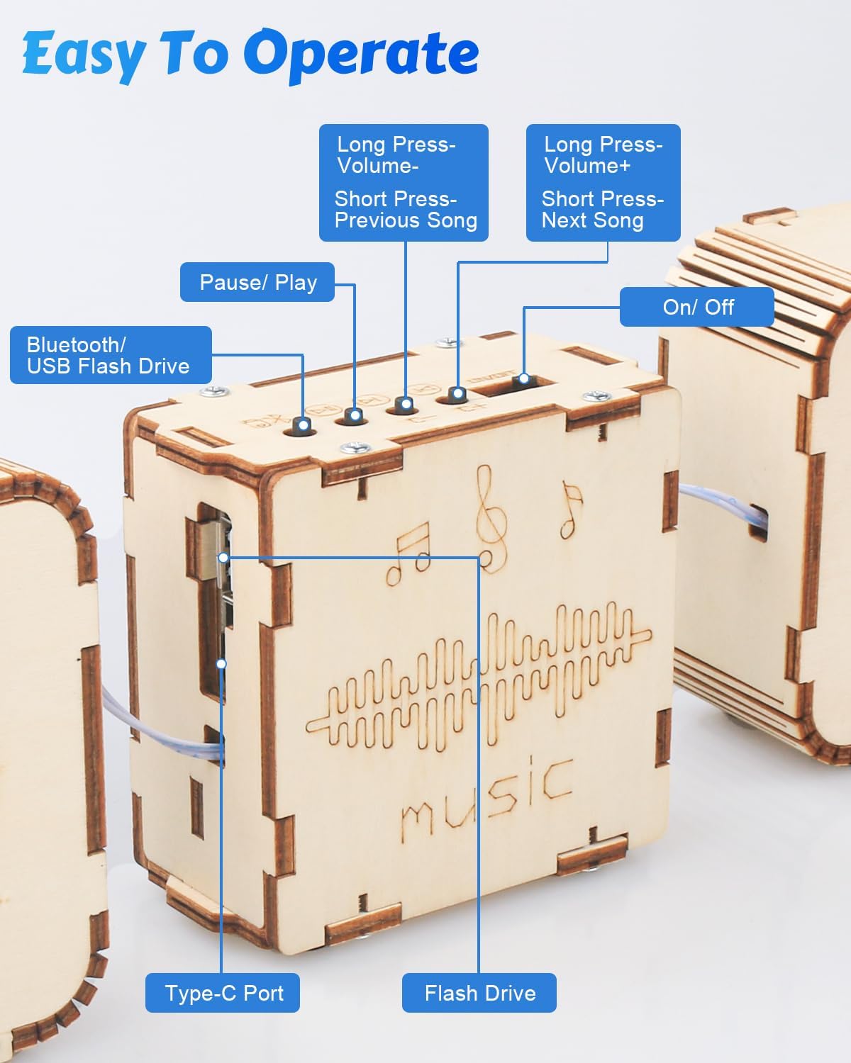 Poraxy STEM Toys for Boys Age 8-13, Build Your Own Bluetooth Speaker, Science Kits for Kids 8-12, Electronic Experiment DIY Building Projects, Gifts for Adult Teen Boy Girl 9 10 11 13 14 15 16