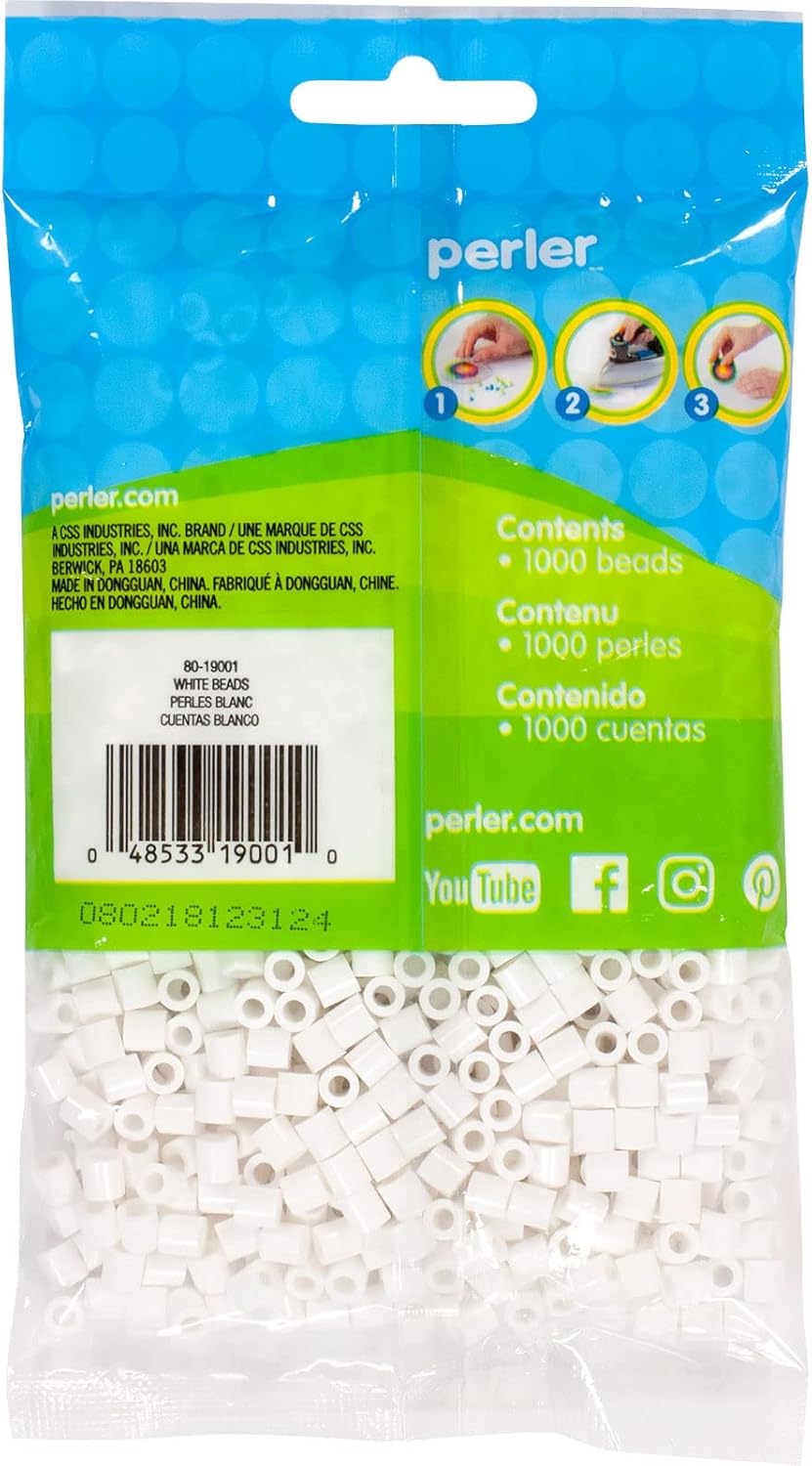 Perler Beads Fuse Beads for Crafts, 1000pcs, Yellow