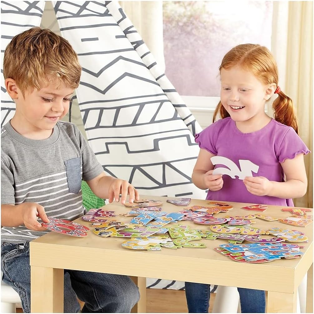Learning Resources Number Puzzle Cards, Early Number Recognition, Toddler Puzzle, 20 Self-Correcting Puzzles, 40 Pieces, Ages 3+