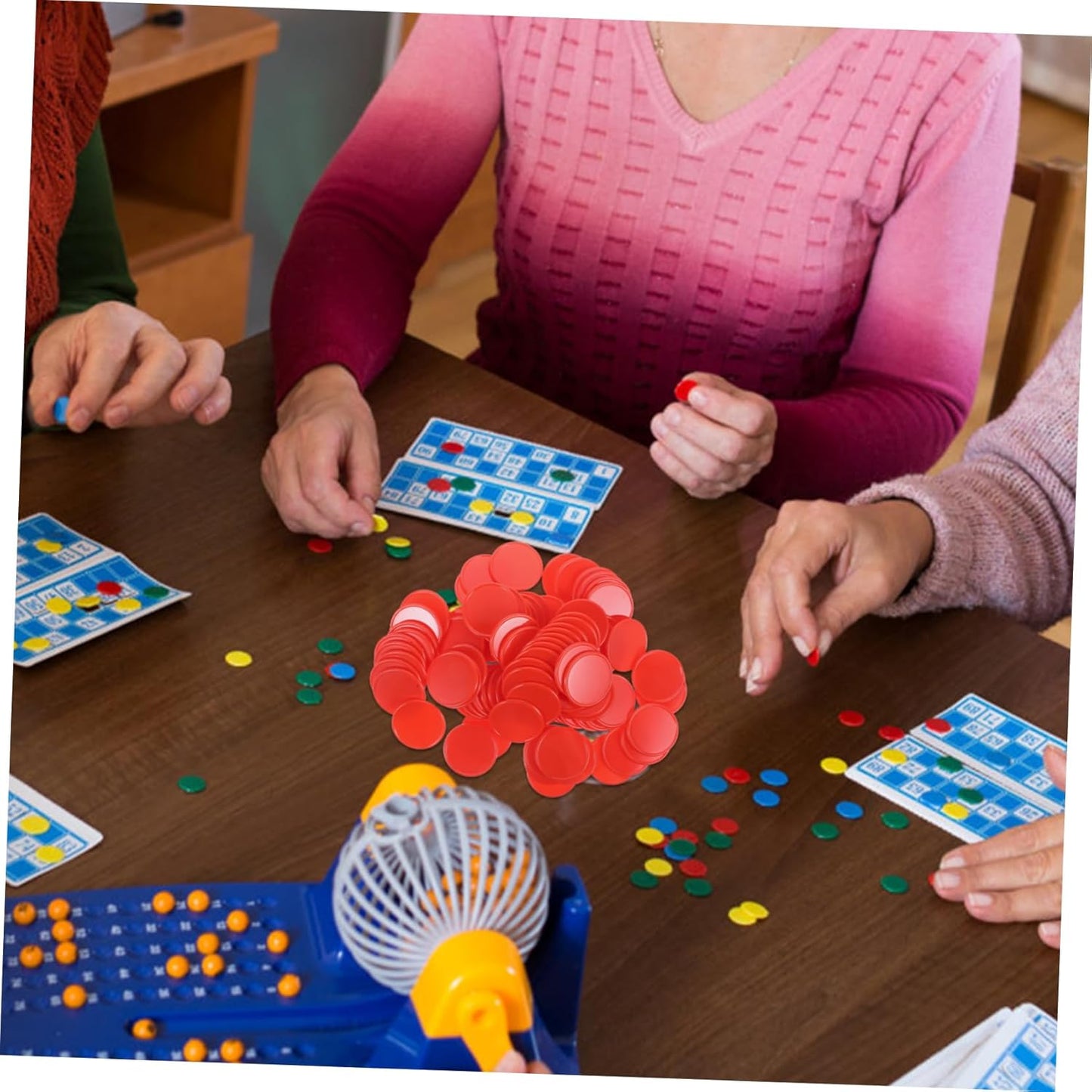 Kisangel Colorful Disc Teaching Chip Educational Board Games Math Teaching Aid Party Game Marker Learning Game