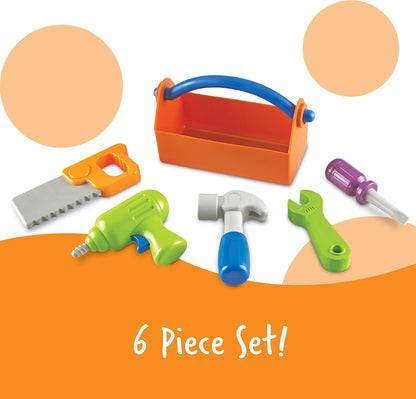 Learning Resources New Sprouts Fix It! My Very Own Tool Set - 6 Pieces, Ages 2+ Toddler Learning Toys, Develops Fine Motor Skills, Toddler Tool Set, First Tool Box, Kids Tool Set,Stocking Stuffers