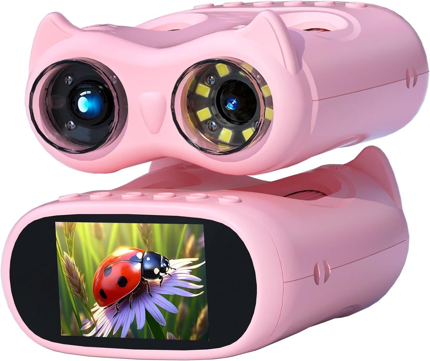 Handheld Microscope for Kids, 2 in 1 1000X Pocket Digital Microscope & 10X Telescope for Kids - Science Kits STEM Toys - Gifts for Boys Girls Ages 3 4 5 6 7 8 9 10 11 12 (Orange)
