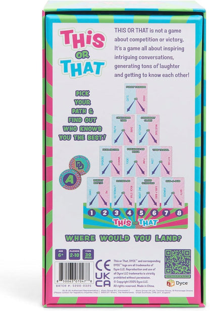 This or That Party Game – Family Card Game with Easy Either/Or Choices | Fun Guessing Game for Kids, Teens & Adults Where Players Follow Their Path Down the Pyramid for Family Game Night & Parties