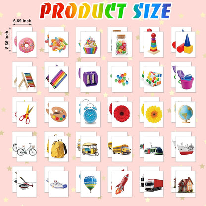 WinnerWhy 60 Pieces Jumbo Memory Game 30 Pairs Giant Matching Cards Giant Educational and Learning Matching Cards for Home Family Outdoor Indoor Activities Holiday Party Supplies Exchange Gifts