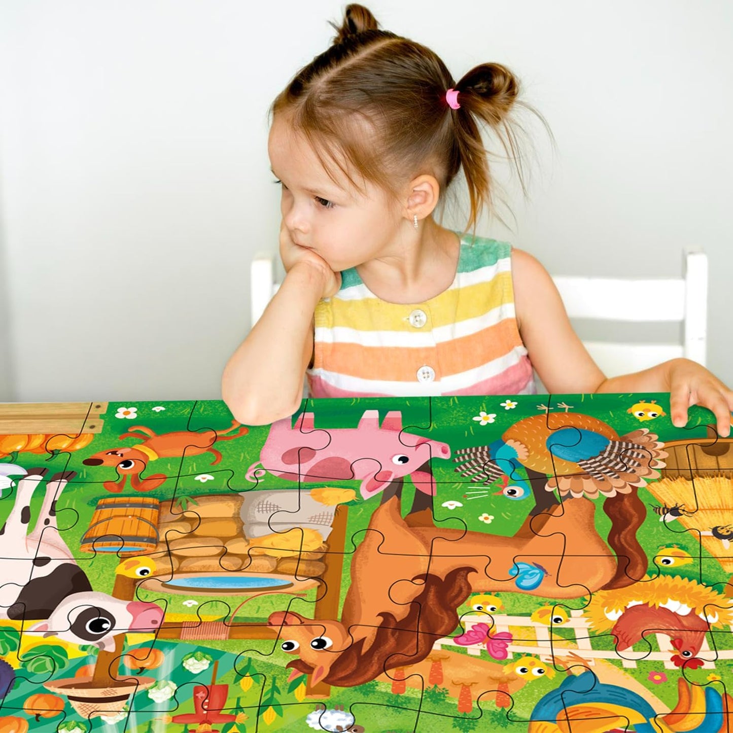 QUOKKA Giant Floor Puzzle for Kids Ages 4-6 – 2x3 Feet Extra-Thick 48 Pieces Toddler Puzzle Ages 3-5 – Bugs Educational Activity for Boys Girls – Premium Box with Sturdy Handle & Magnetic Closure
