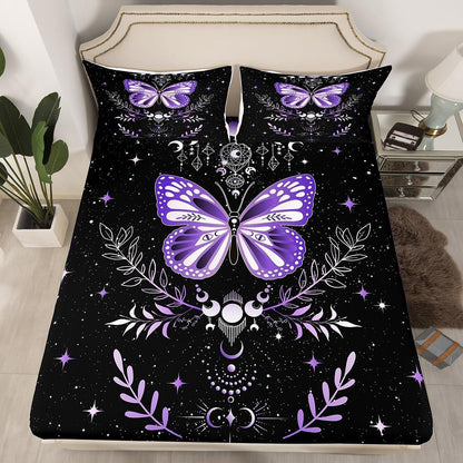 Drum Kit Fitted Sheet,Full Size Rock Music Collections Musical Instruments Theme,Soft Decorative Fabric Bedding Deep Pocket for Children Teens Young Boys Girls,with 2 Pillowcases
