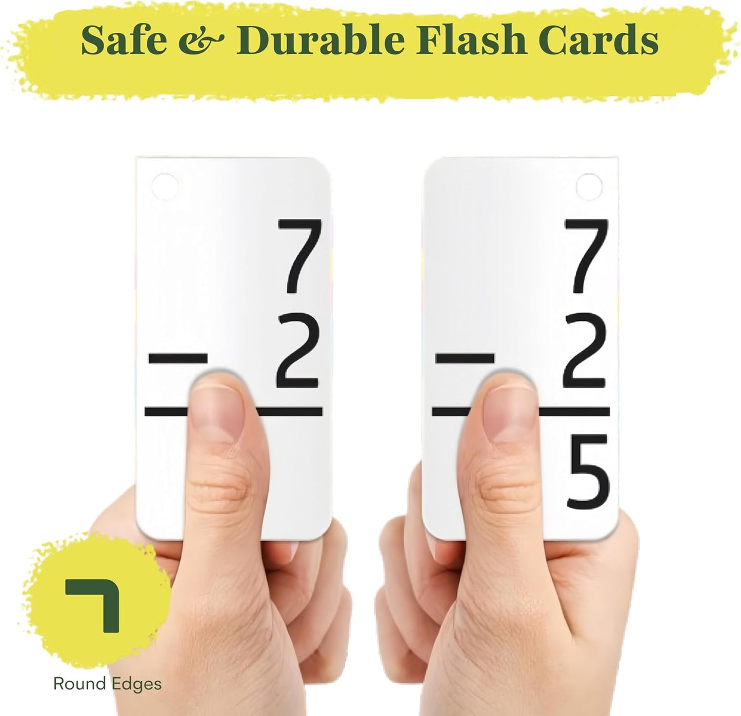Star Right Education Addition Flash Cards, 0-12 (All Facts, 169 Cards) with 2 Rings - Addition Flashcards