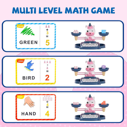 Snugzy Dinosaur Balance Counting Toys Math Game Montessori Toys Learning Games for Kids Educational Toy Gifts for Boys Girls Age 5-7
