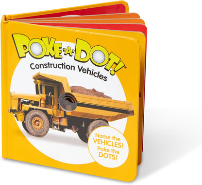Melissa & Doug 41533 Poke-a-Dot Construction Vehicles | Activity Books | 3+ | Gift for Boy or Girl