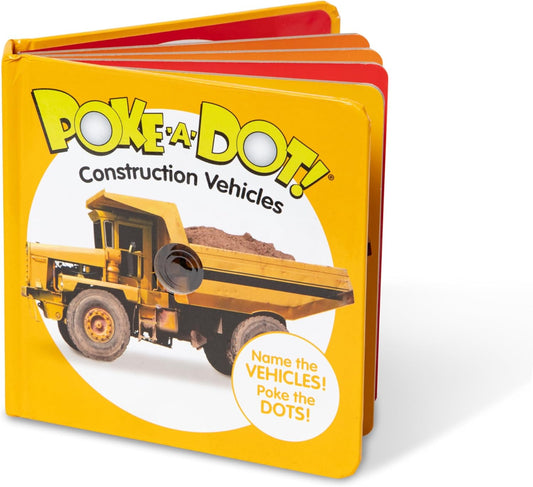 Melissa & Doug 41533 Poke-a-Dot Construction Vehicles | Activity Books | 3+ | Gift for Boy or Girl