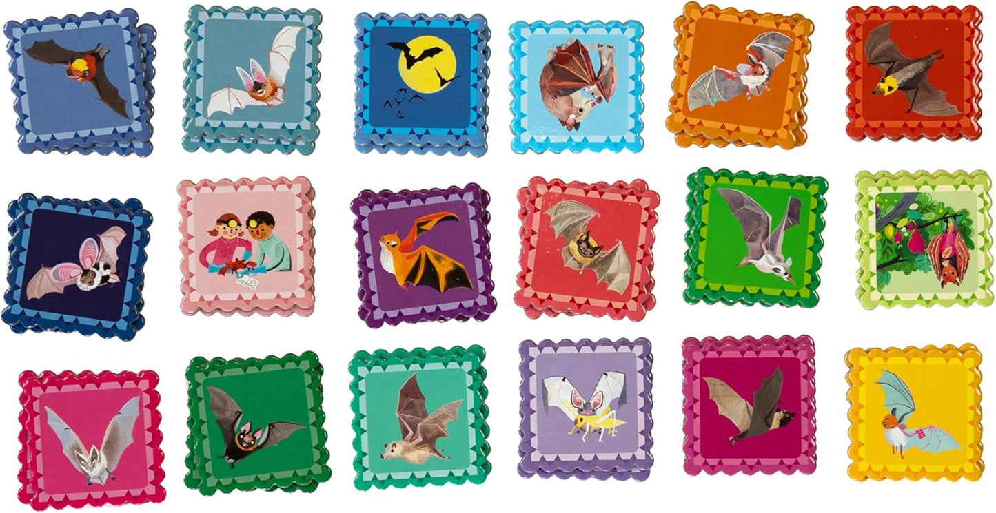eeBoo: Memory & Matching Game- Little Birds- 18 Illustrated Matching Pairs, Concentration Tile Game, Informational Insert, Kids Ages 4+, 1-4 Players