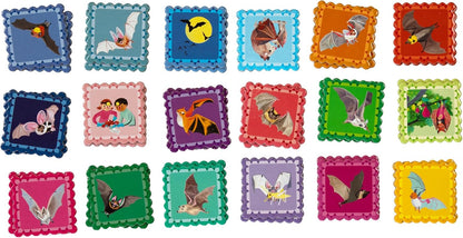 eeBoo: Memory & Matching Game- Little Birds- 18 Illustrated Matching Pairs, Concentration Tile Game, Informational Insert, Kids Ages 4+, 1-4 Players