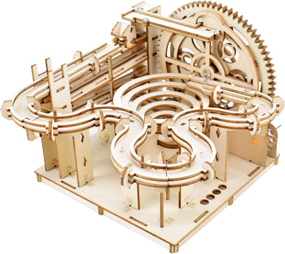3D Wooden Puzzles for Adults - Space Station Mechanical Model Kit with Lights & Music, 511PCS Adult Wooden Puzzles, DIY Building Toy for Teen & Adults, Miniature House Kit for Birthday Father's Day