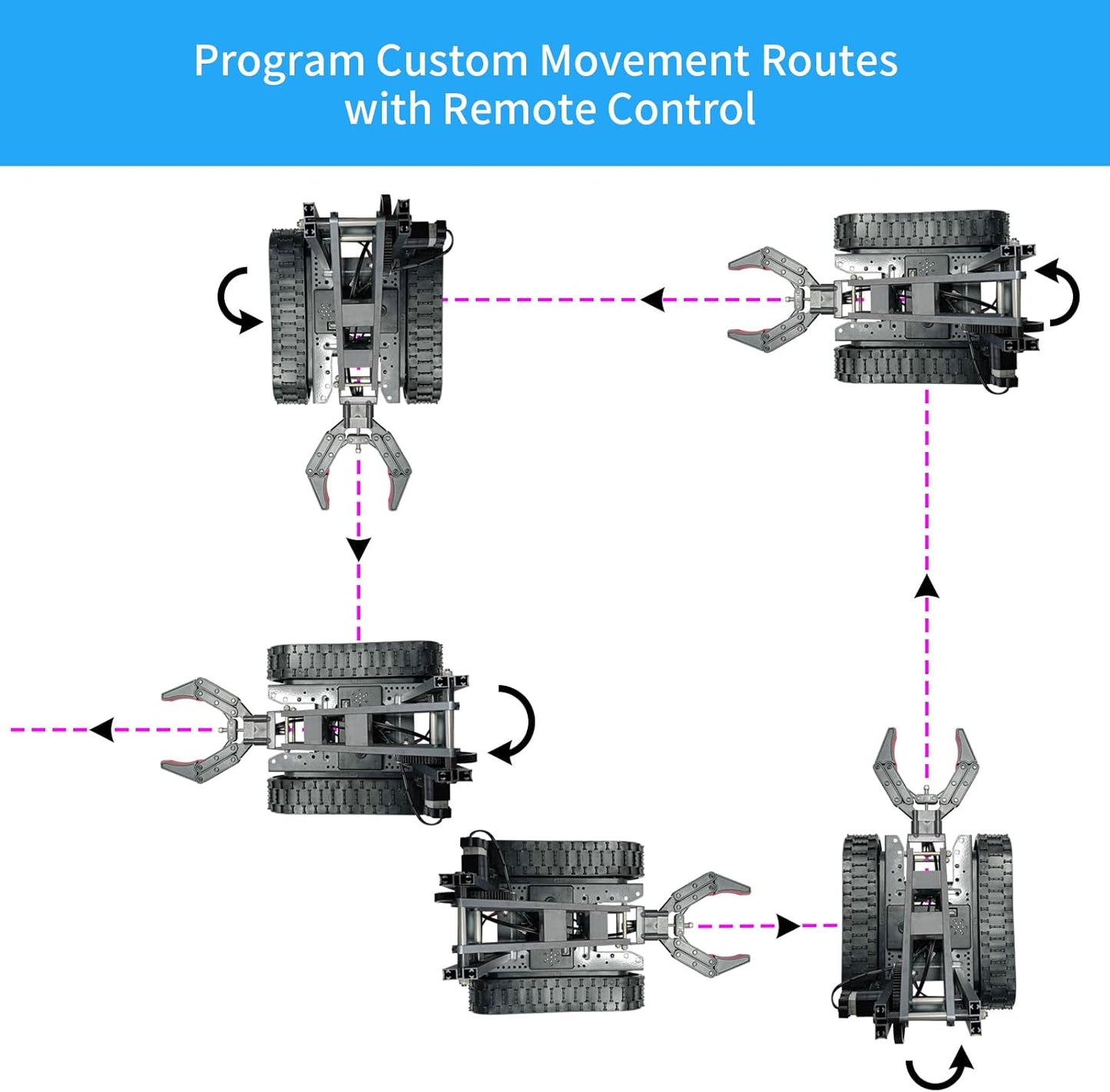Robotic Arm Kit, Robot Kit for Kids Age 8+,STEM Building Toys 4-DOF Electronic Programming DIY Robots for Boys and Girls, Educational Science Projects,Cool Xmas Birthday Gifts for Kids.
