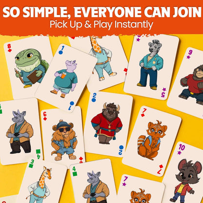 QUOKKA Memory Games for Kids Ages 4–8 – Fun Family Game with Cute Characters, Perfect for Travel, Playdates, Family Time – Educational & Engaging Playing Cards for Kids, Easy to Learn, Fast to Play