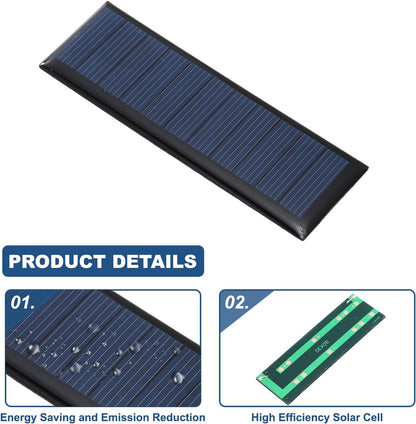 MECCANIXITY 8PCS 1.5V 0.09W 0.06A Mini Solar Panels for Solar Power, Small Solar Photovoltaic Cells Charge DIY Electric Toy Materials Solar System Kits, 1.18" x 1.18"