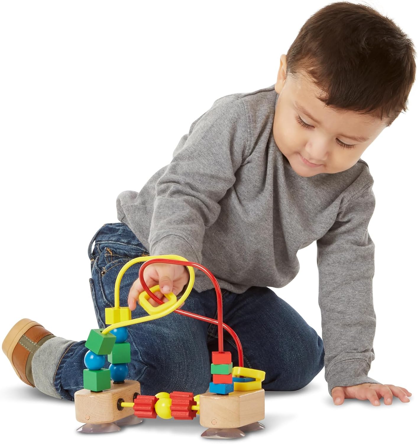 Melissa & Doug Abacus Classic Wooden Toy with 100 Beads - Preschool Learning Activities and Math Games for Kids, Homeschool Essentials for Ages 3+