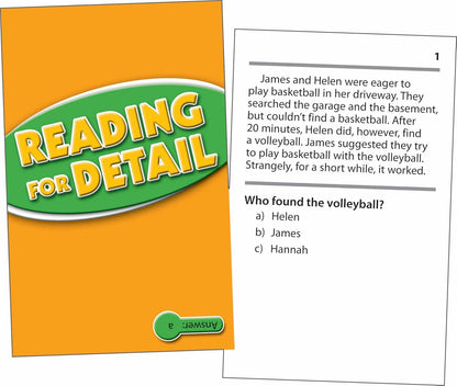 Edupress Reading Comprehension Practice Cards, Informational Text, Red Level (EP63437) Medium