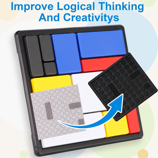 2 PCS Metal Logic Puzzle Brain Teaser Set, 88 Challenge Levels, Portable Thinking Game for Focus, Concentration and Stress Relief