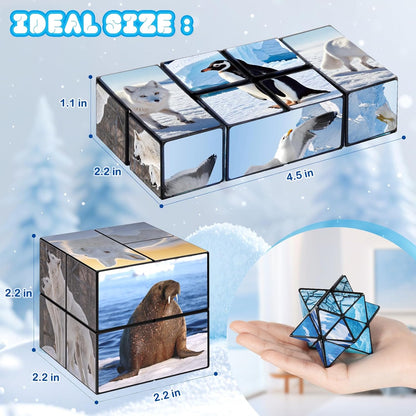 Star Cube Magic Cube Set, 2 in 1 Yoshimoto Cube for Kids and Adults, Toy for Boys and Girls Ages 8-12