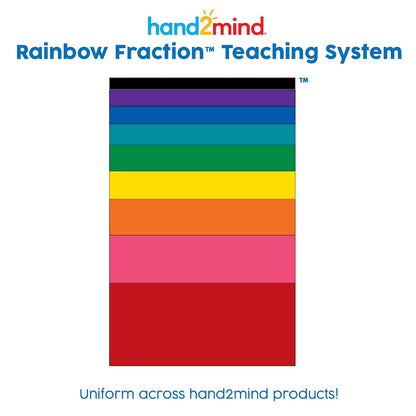 hand2mind Plastic Rainbow Fraction Tiles, Montessori Math Materials, Fraction Manipulatives, Unit Fraction, Fraction Bars Math Manipulatives, Fraction Games, Homeschool Supplies (Set of 51)