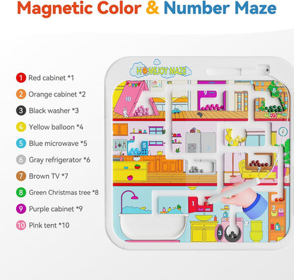 INNOSKY Toddler Montessori Toy Busy Board for 1-2 Year Old Boys Girls Gift, Baby Toy 12-18 Months, Musical Learning Educational Toys for 1 Year Old, 1st Birthday Baby Boy Girl Gifts