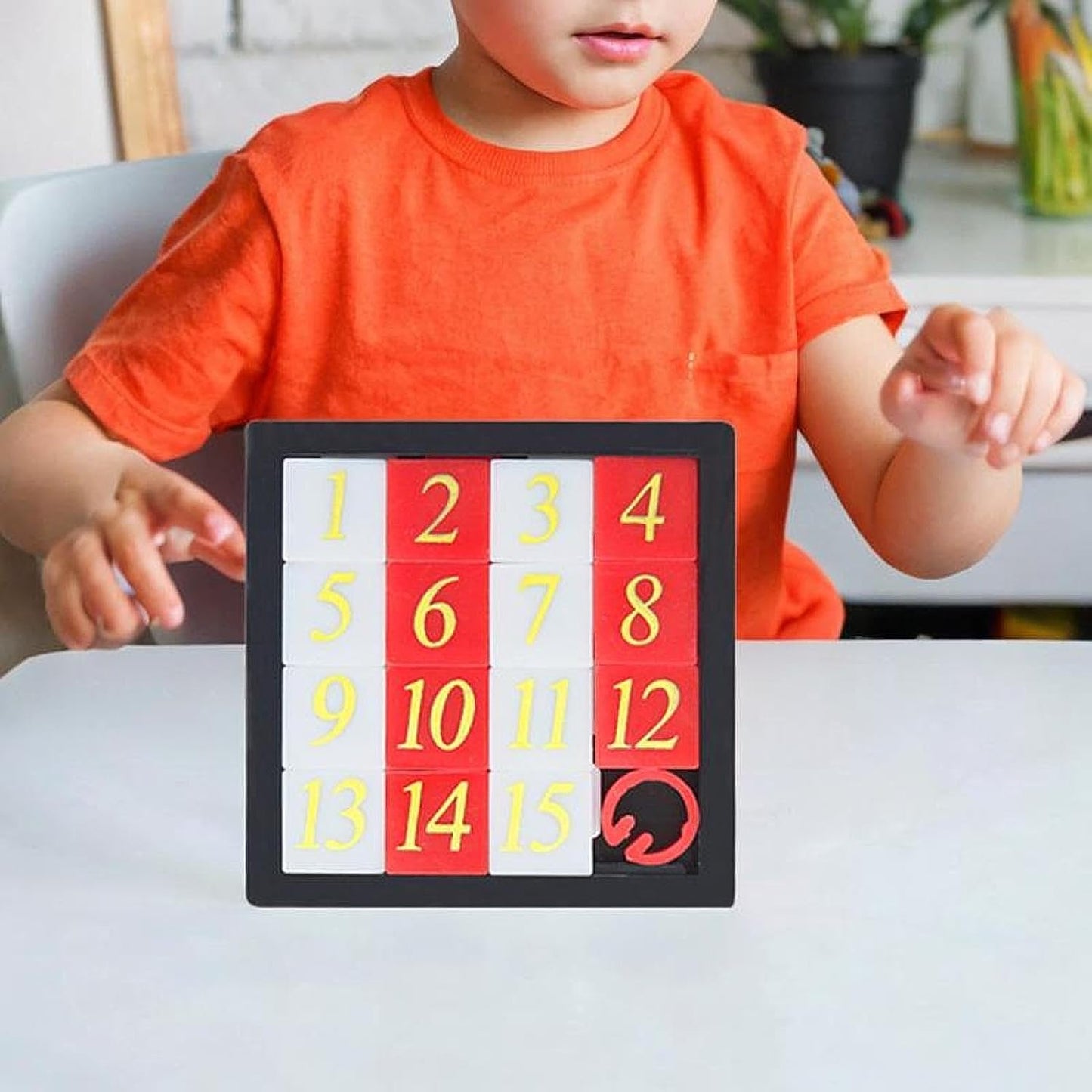Sliding Number Puzzle Educational Logical Game Tangram