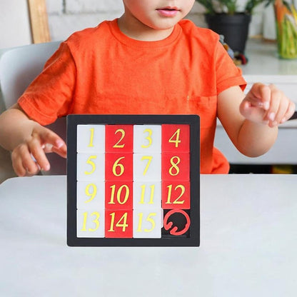 Sliding Number Puzzle Educational Logical Game Tangram