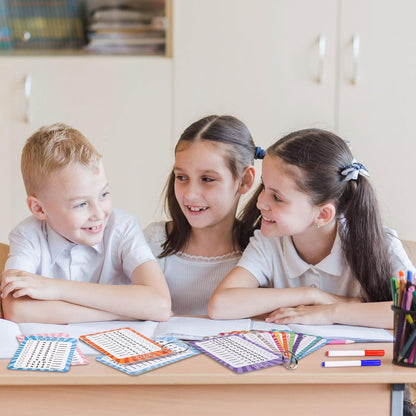 13 Pcs Multiplication Flashcards 0-12, Times Table Flash Cards Multiplication Chart Multiplications Game Math Flashcards for 1st to 3rd Grades