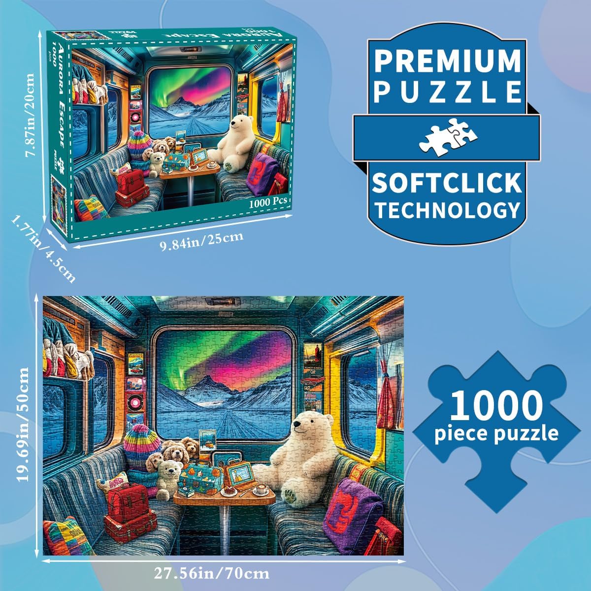Jigsaw Puzzles for Adults 1000 Piece Puzzle for Adults 1000 Pieces Puzzle 1000 Pieces-Idyllic Rural Summer Landscape
