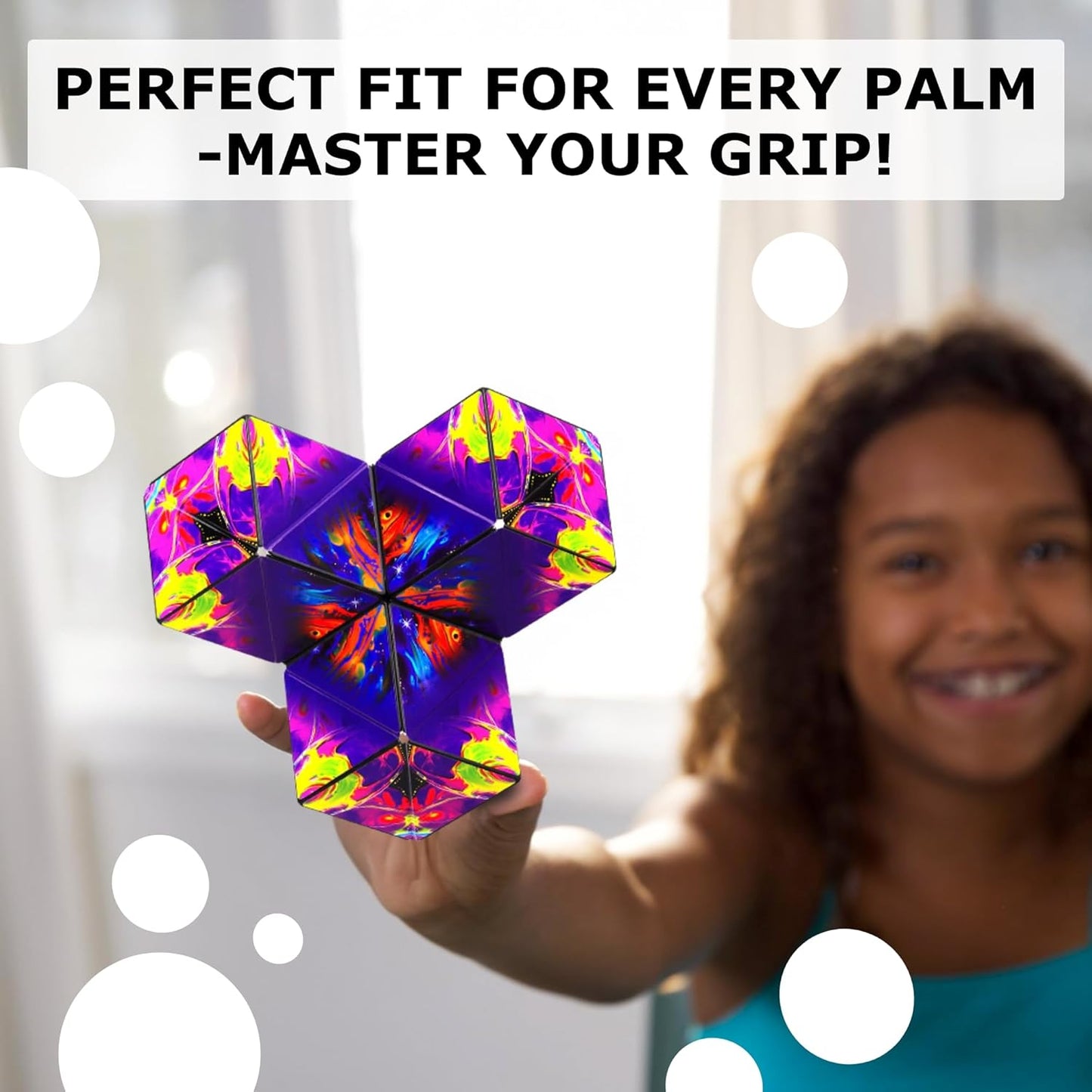 Shashibo Octa Shape Shifting Box - STEM Fidget Toy with Ultra Strong Magnets, Perfect Sensory Gift for Kids, Teens, and Adults – Pairs w/All Shashibo Cubes (Infinity)