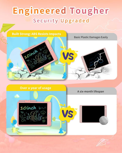 Magnetic LCD Writing Tablet for Fridge, 13 Inch Writing Tablet for Kids, Toddler Drawing Pad, Learning Toys for Boys Girls Ages 3.4.5.6.7.8, Writing Board for to-Do Lists and Family Messages (Blue)