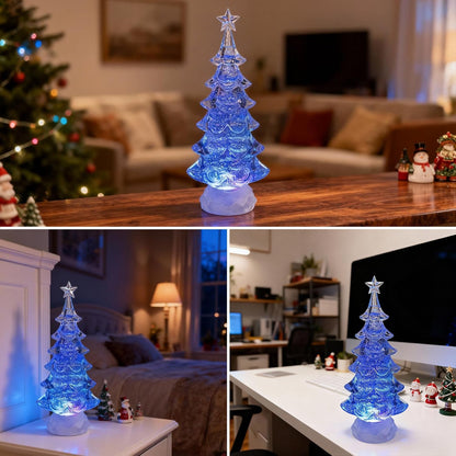 Christmas Lantern Snow Globe, Lighted Musical Snowman Lantern with Swirling Glitter, 10.5'' Christmas Snowing Lantern, USB & Battery Operated with Timer, Vintage Holiday Tabletop Decor