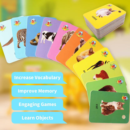 Toddler Number Flash Cards,No.123 Sight Words with Pictures Preschool Kids Flash Cards 28 Pcs with Ring(Number)